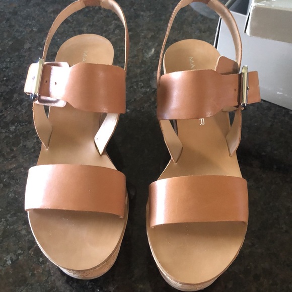 Marc Fisher Summer Wedge Sandals Size 9.5 - Picture 4 of 9